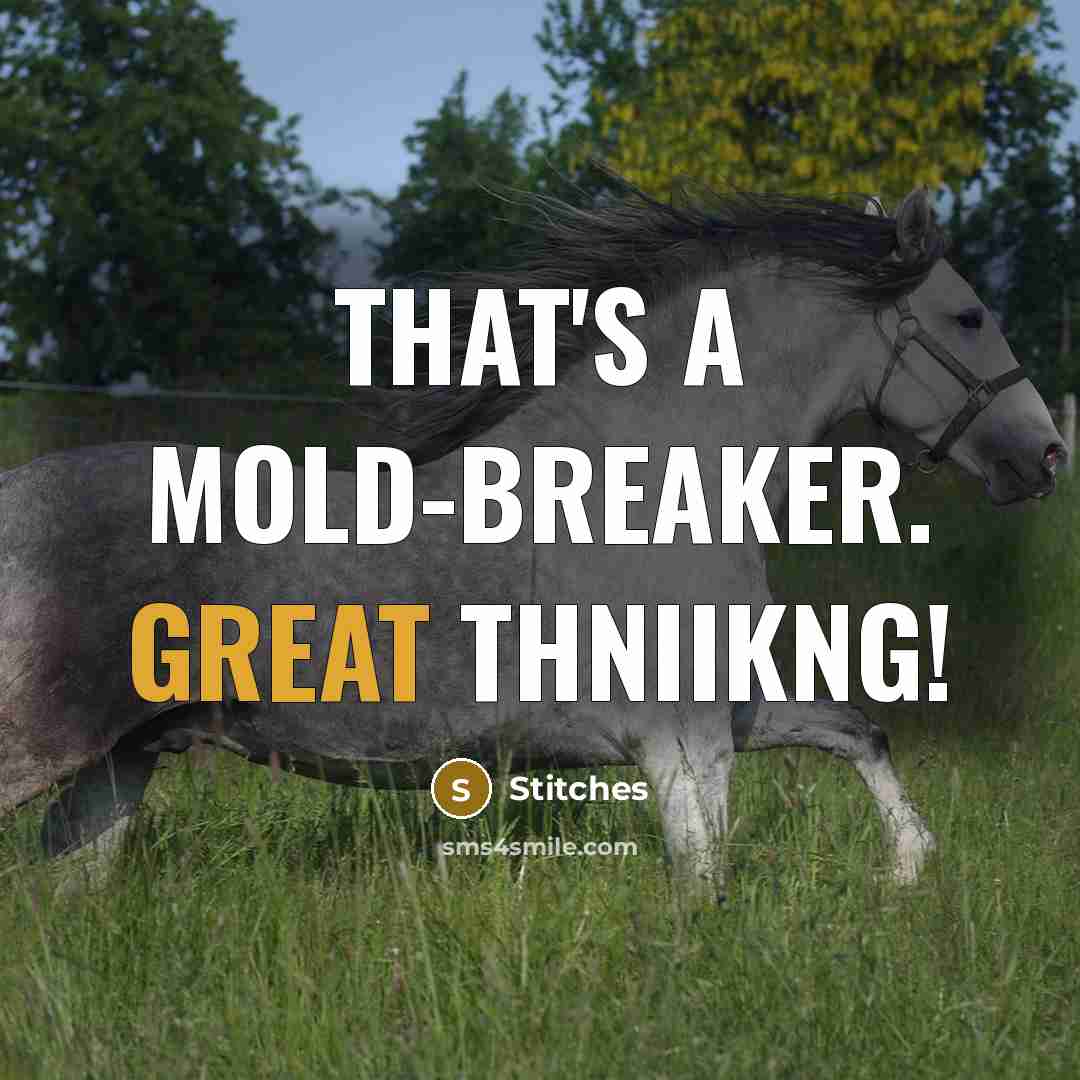 “That's a mold-breaker. Great thniikng!…” quote by Stitches