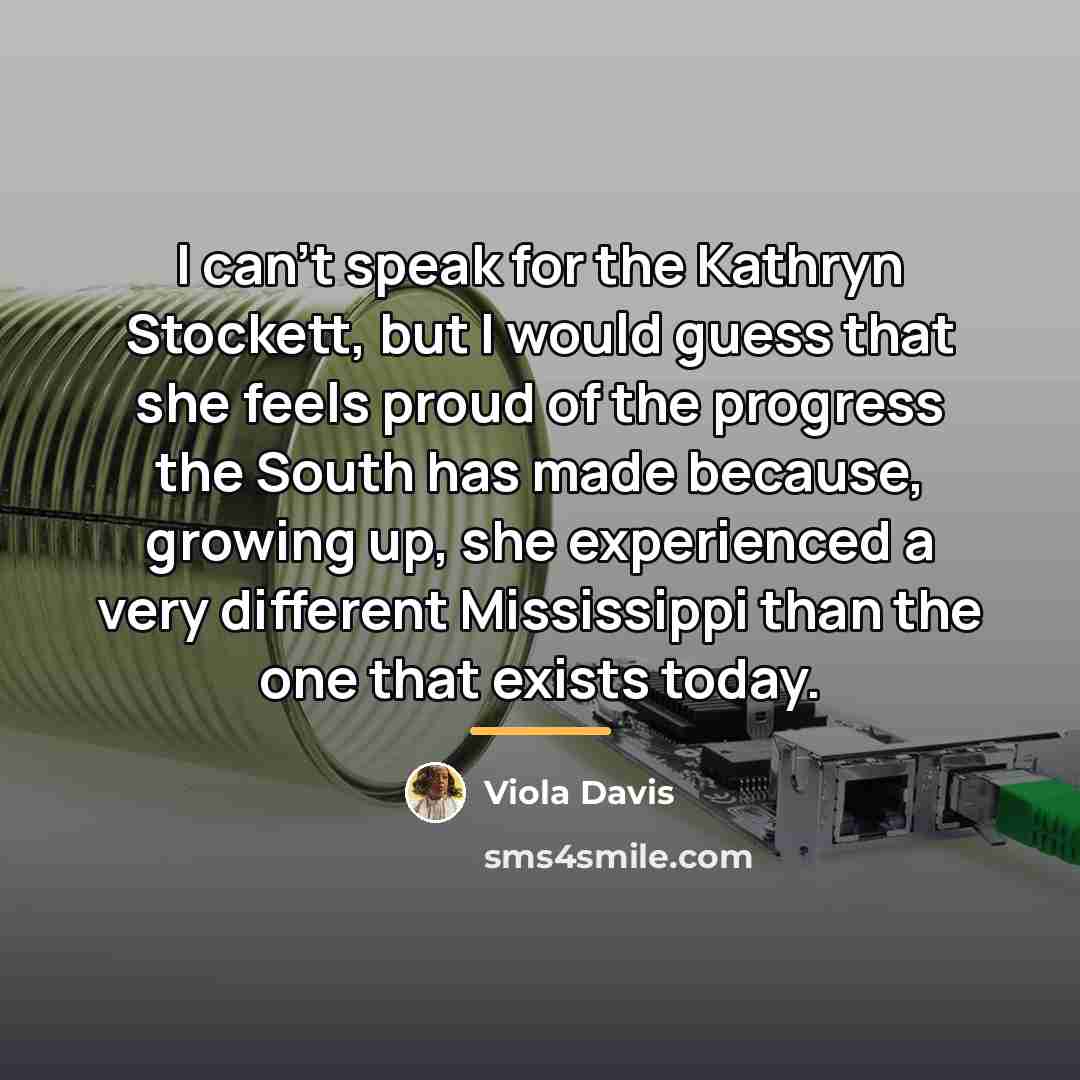 “I can't speak for the Kathryn Stockett, but I would…” quote by Viola Davis