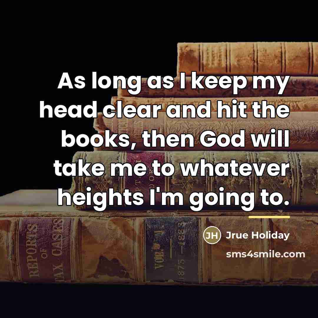 “As long as I keep my head clear and hit…” quote by Jrue Holiday