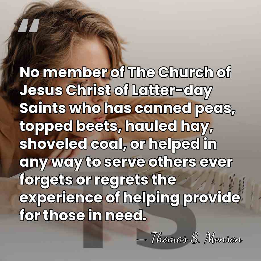 No member of The Church of Jesus Christ of Latter-day Saints who&hellip; - Thomas S. Monson