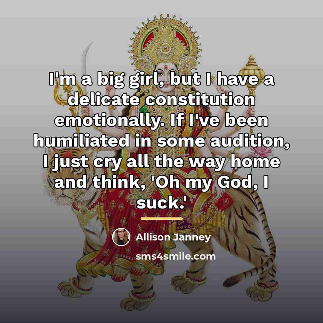 “I'm a big girl, but I have a delicate constitution…” quote by Allison Janney