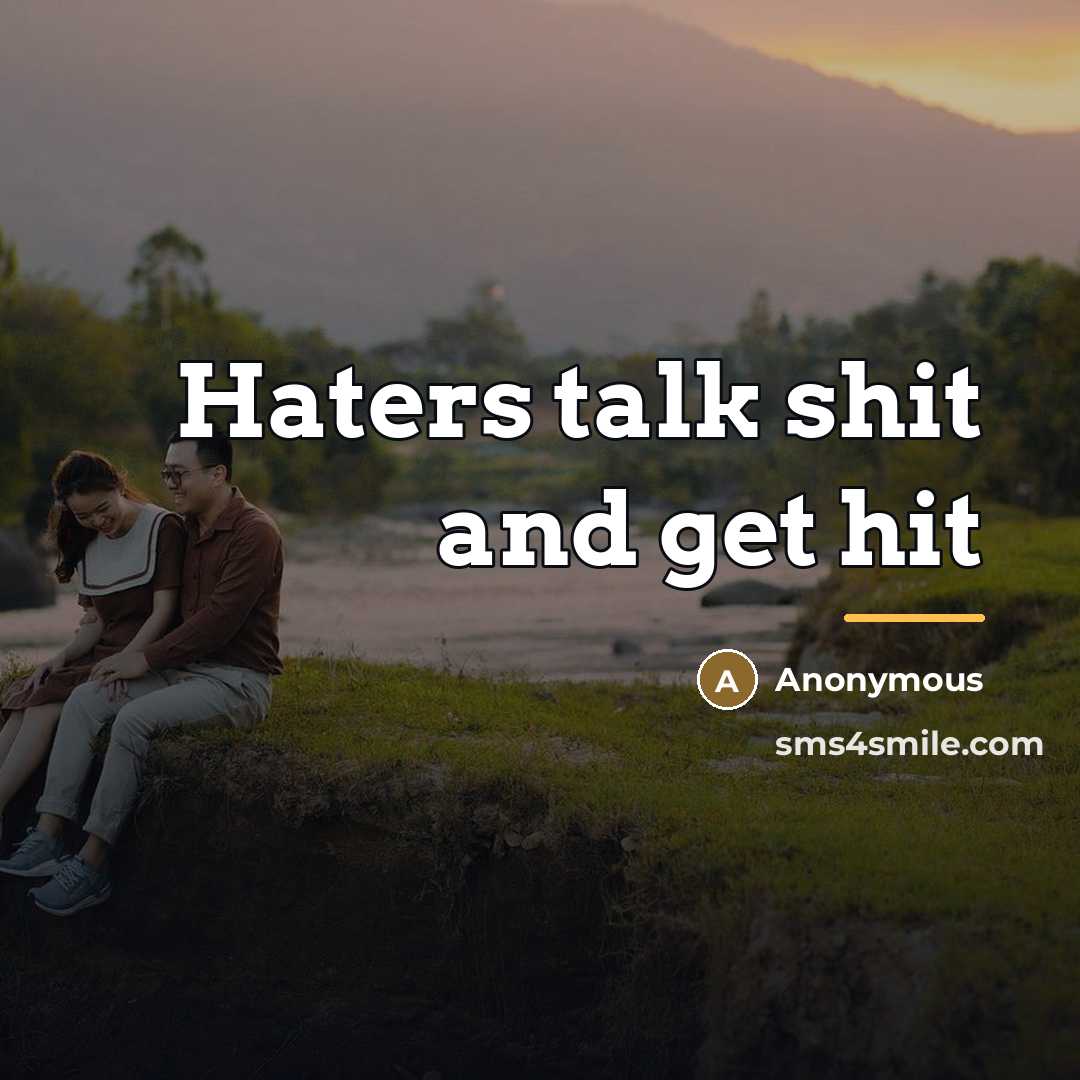“Haters talk shit and get hit…” quote by Nikeria Moore
