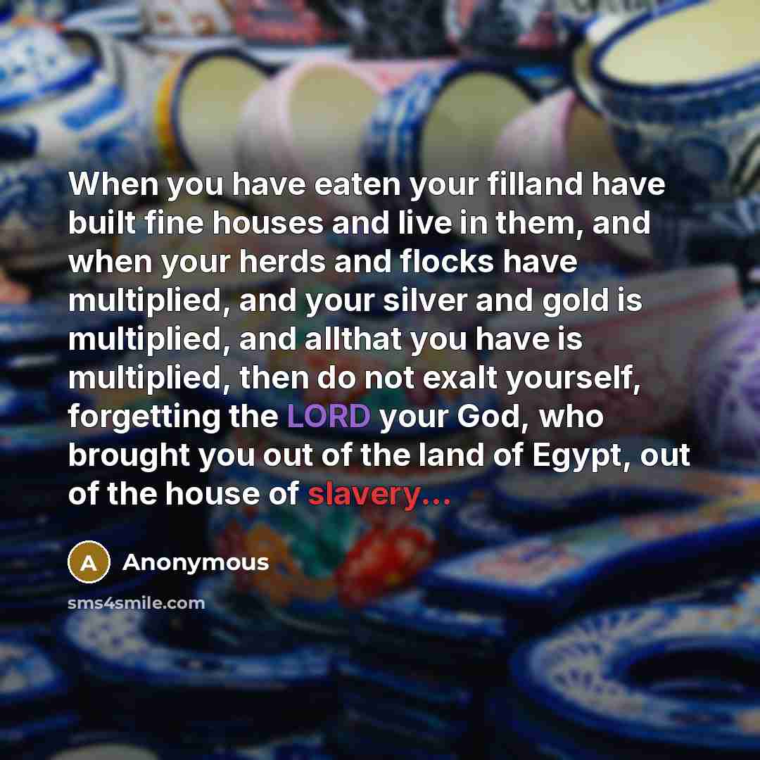“When you have eaten your filland have built fine houses…” quote by Anonymous