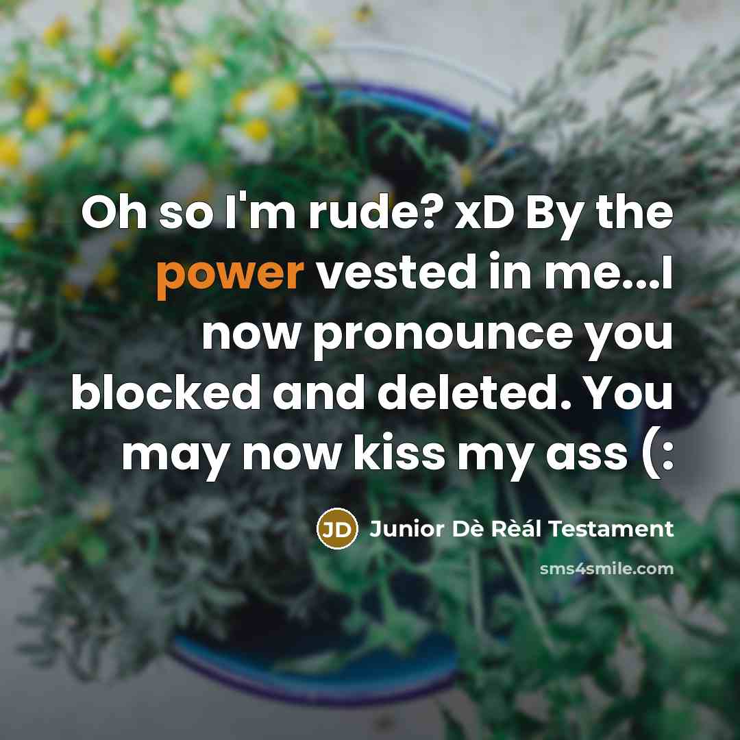 “Oh so I'm rude? xD By the power vested in…” quote by Junior Dè Rèál Testament