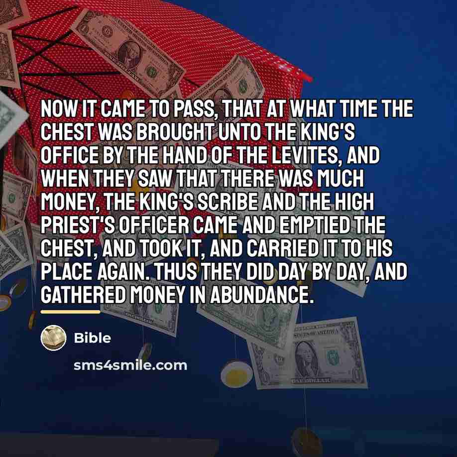 “Now it came to pass, that at what time the…” quote by Bible