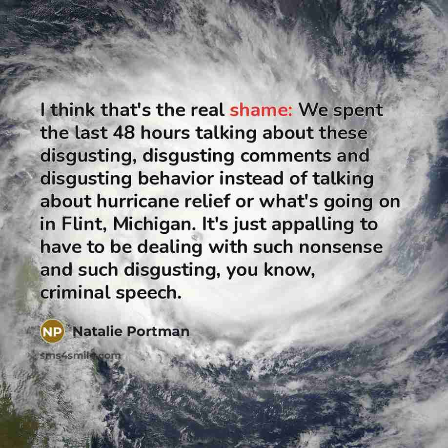 “I think that's the real shame: We spent the last…” quote by Natalie Portman