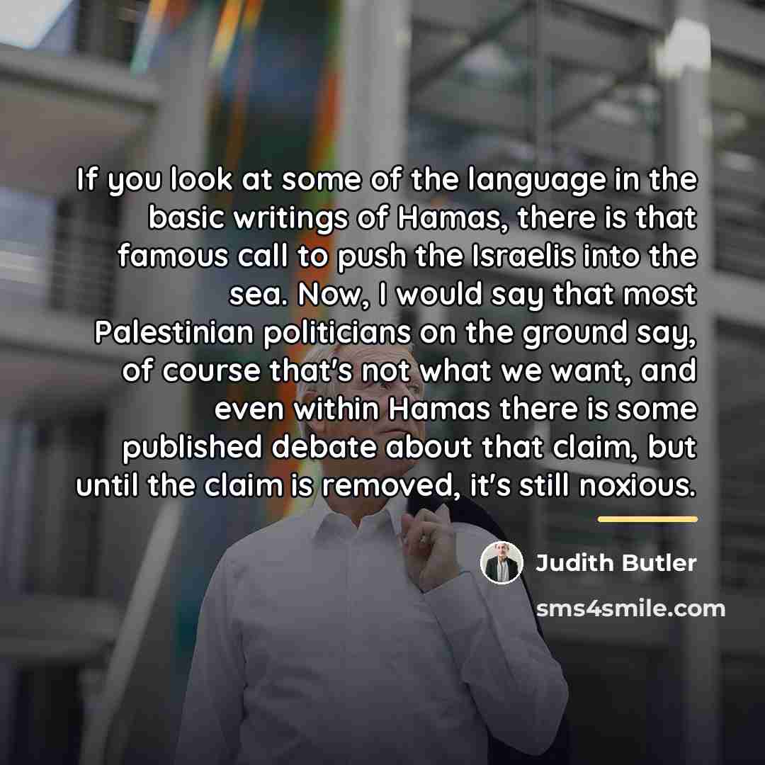 “If you look at some of the language in the…” quote by Judith Butler