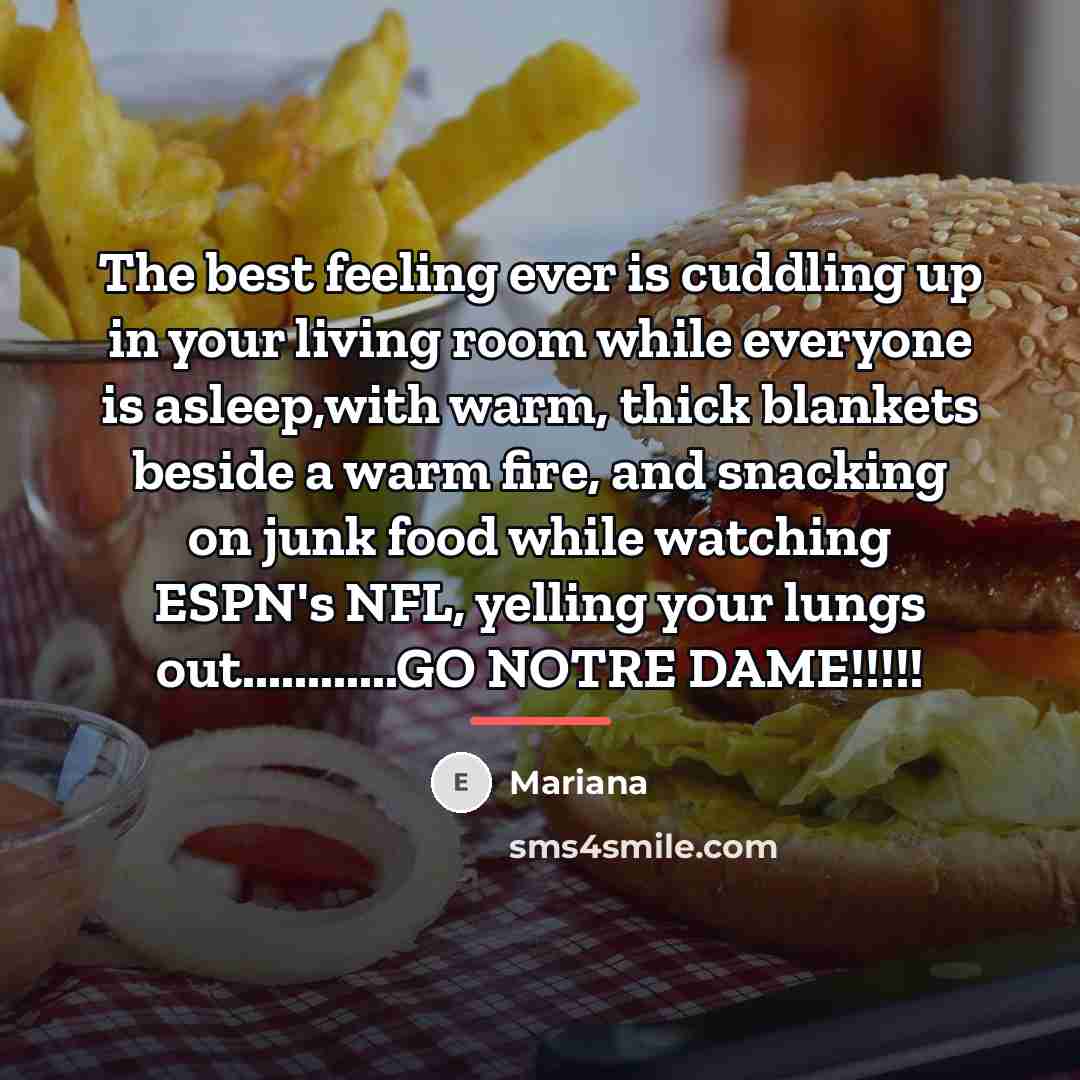 “The best feeling ever is cuddling up in your living…” quote by Mariana