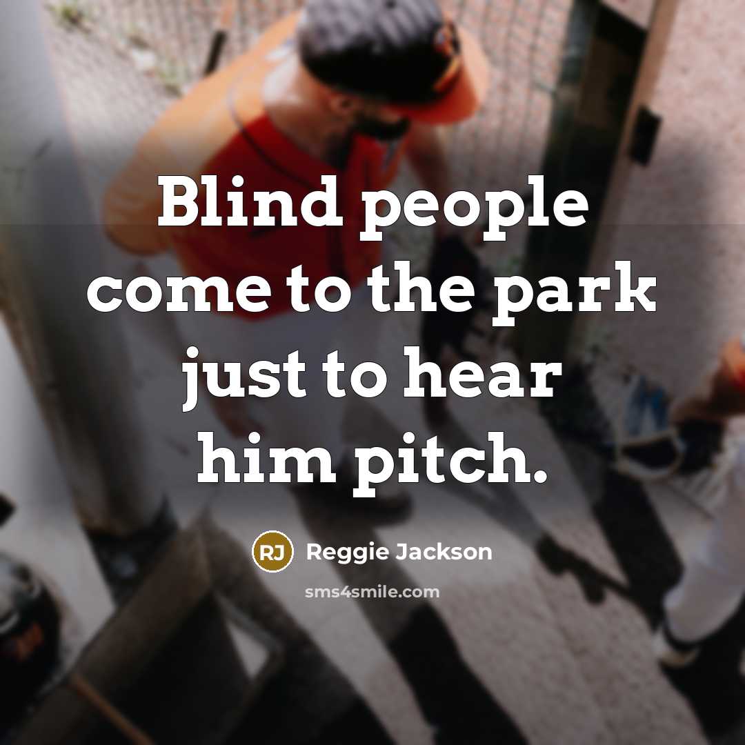 “Blind people come to the park just to hear him…” quote by Reggie Jackson