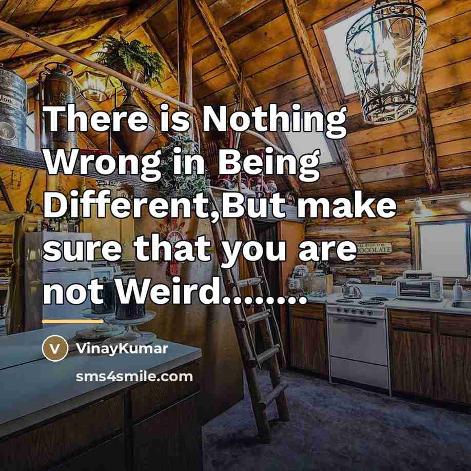 “There is Nothing Wrong in Being Different,But make sure that…” quote by VinayKumar