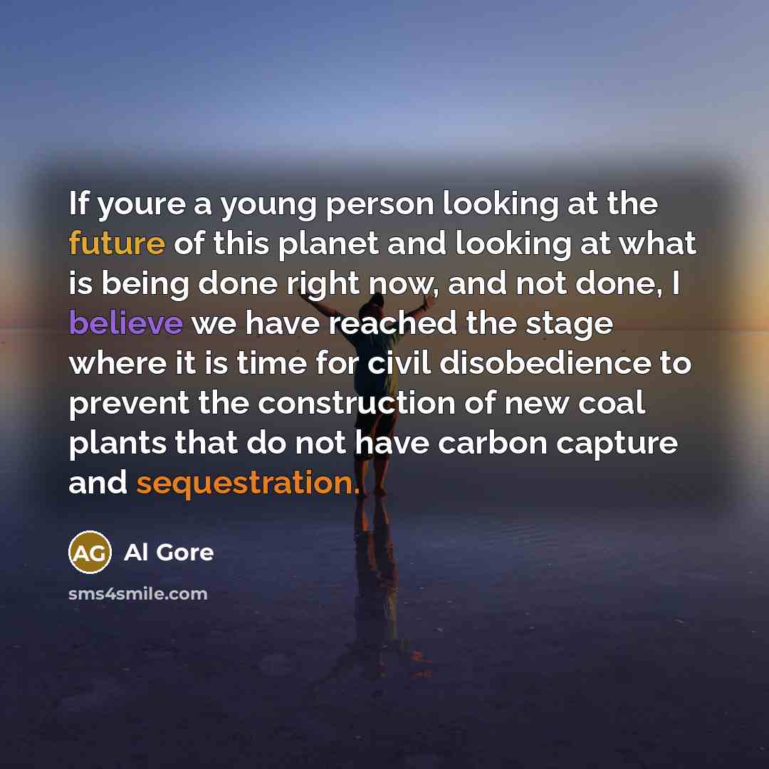 “If youre a young person looking at the future of…” quote by Al Gore
