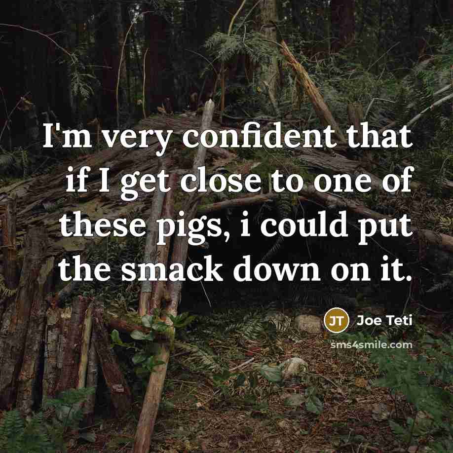 “I'm very confident that if I get close to one…” quote by Joe Teti