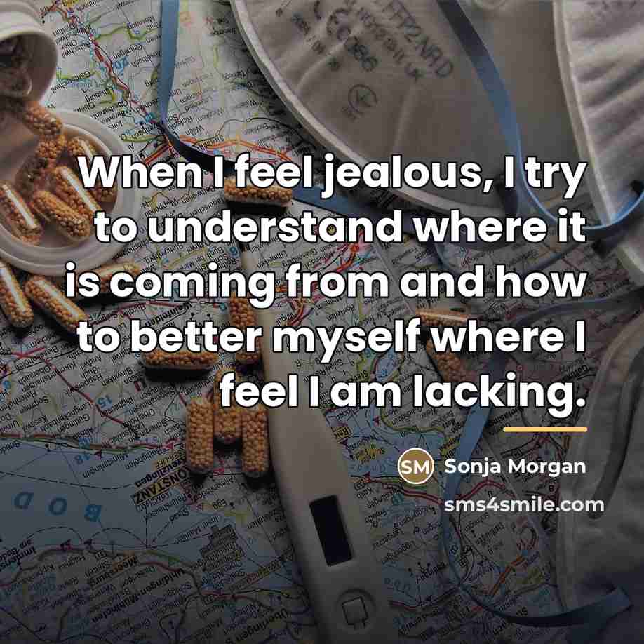 “When I feel jealous, I try to understand where it…” quote by Sonja Morgan