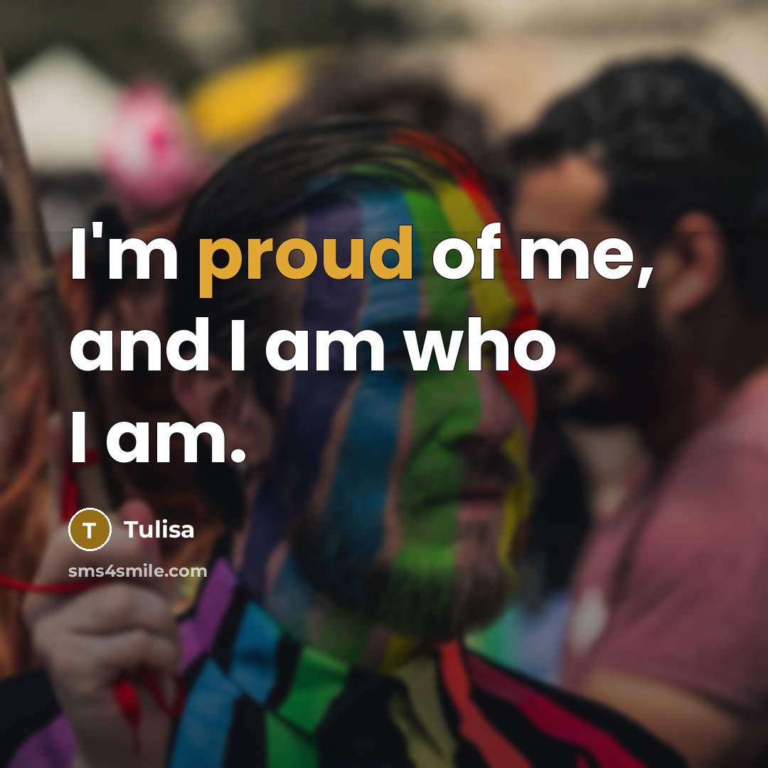 “I'm proud of me, and I am who I am.…” quote by Tulisa