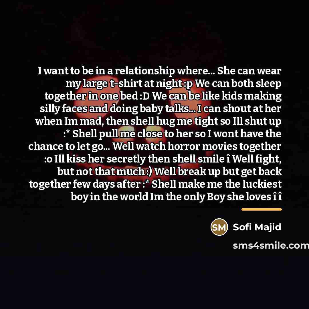 “I want to be in a relationship where... She can…” quote by Sofi Majid