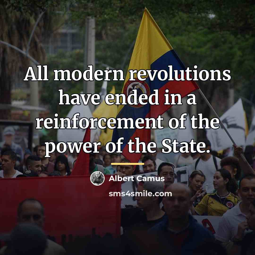 “All modern revolutions have ended in a reinforcement of the…” quote by Albert Camus