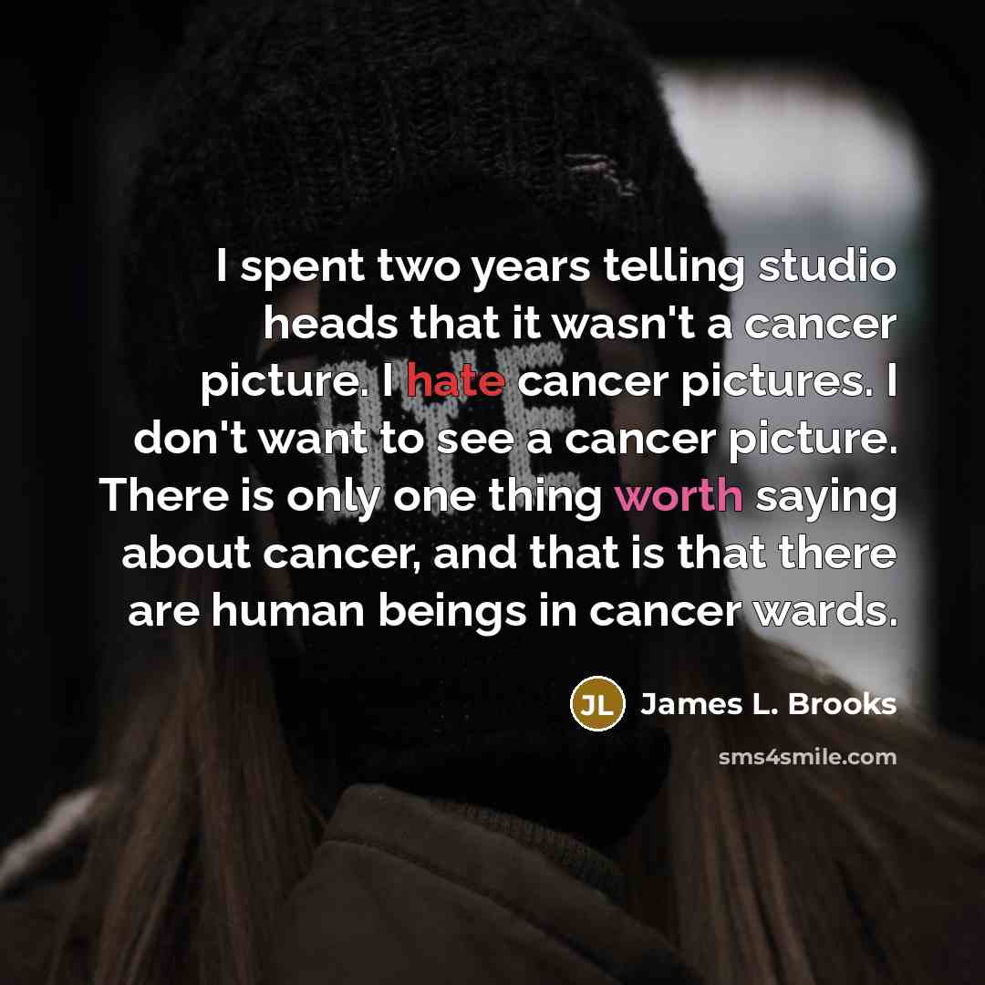 “I spent two years telling studio heads that it wasn't…” quote by James L. Brooks