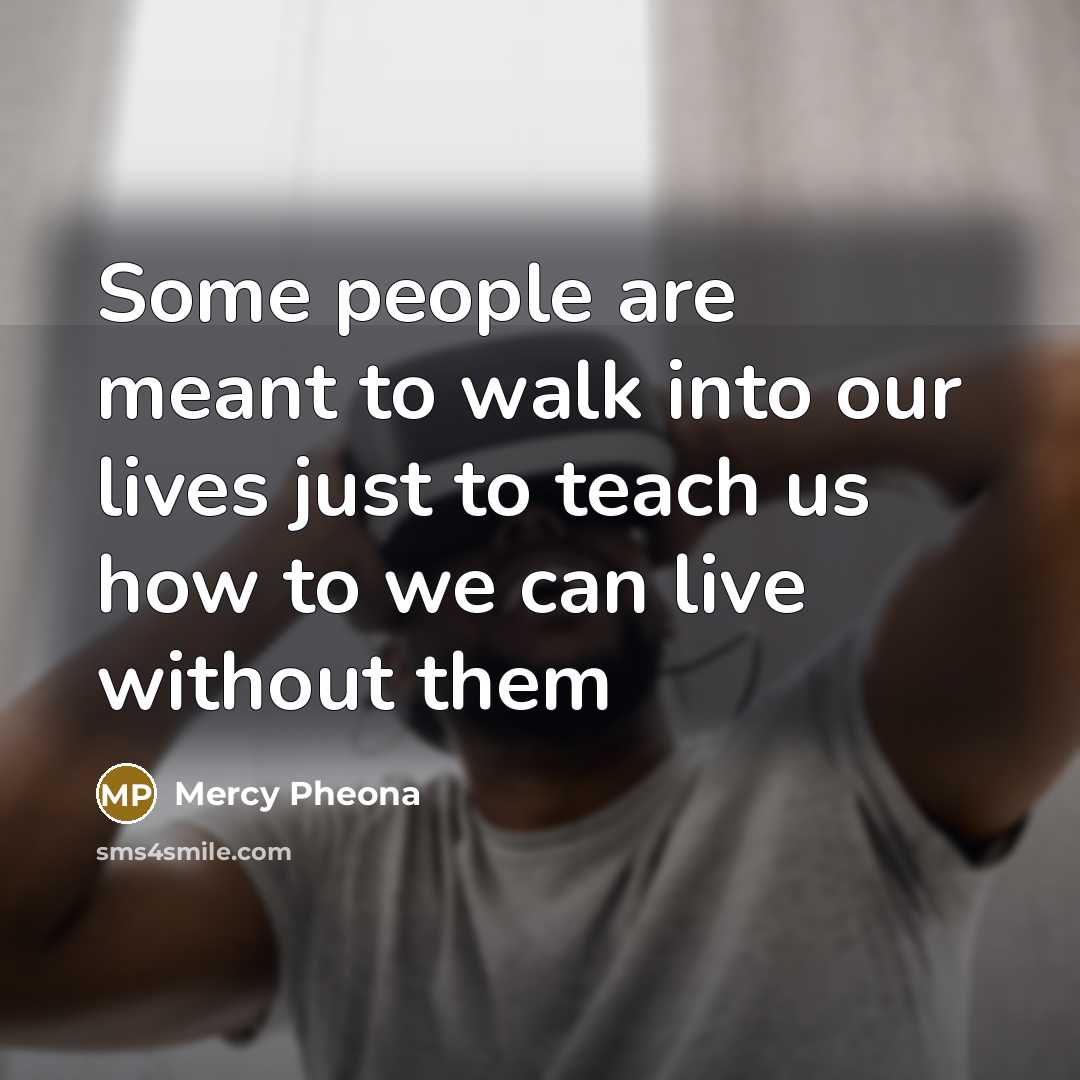“Some people are meant to walk into our lives just…” quote by Mercy Pheona