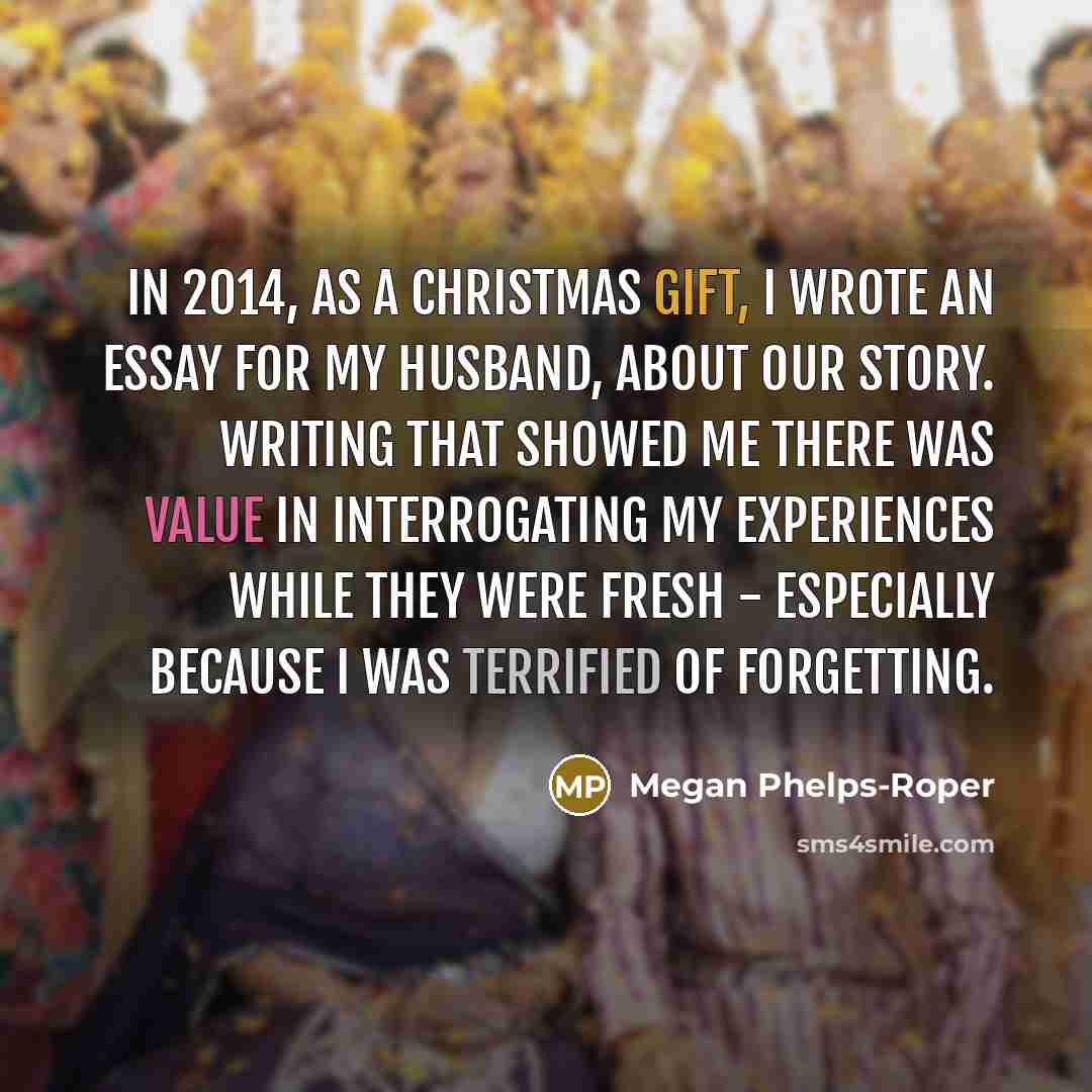 “In 2014, as a Christmas gift, I wrote an essay…” quote by Megan Phelps-Roper