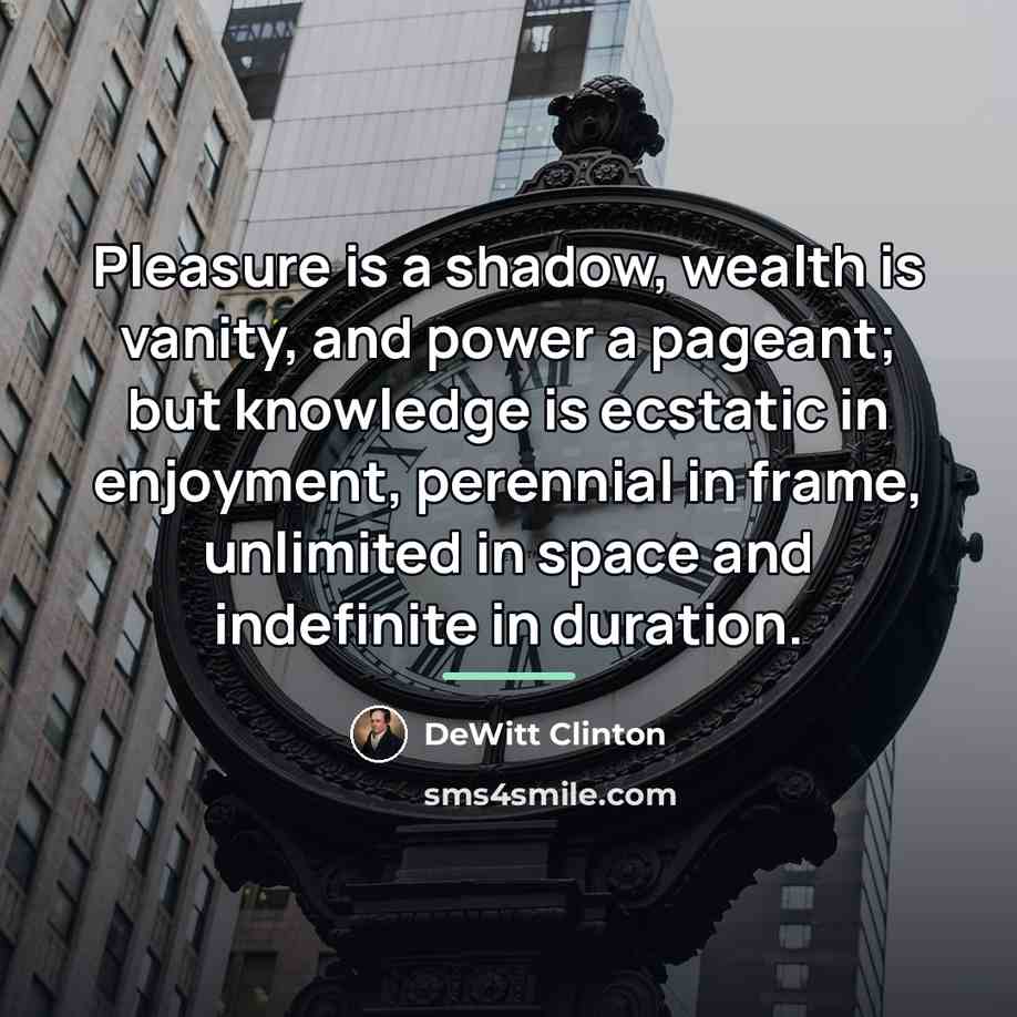 “Pleasure is a shadow, wealth is vanity, and power a…” quote by Anonymous