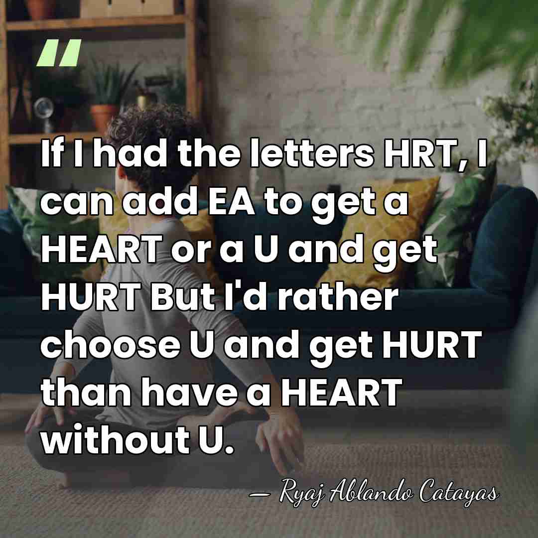If I had the letters HRT, I can add EA to get&hellip; - Ryaj Ablando Catayas