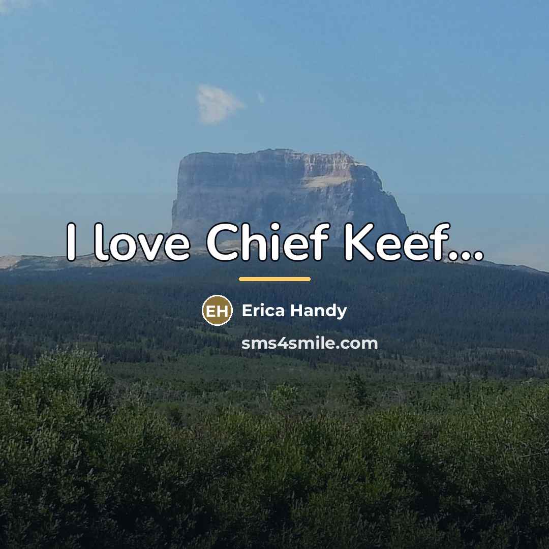 “I love Chief Keef...…” quote by Erica Handy