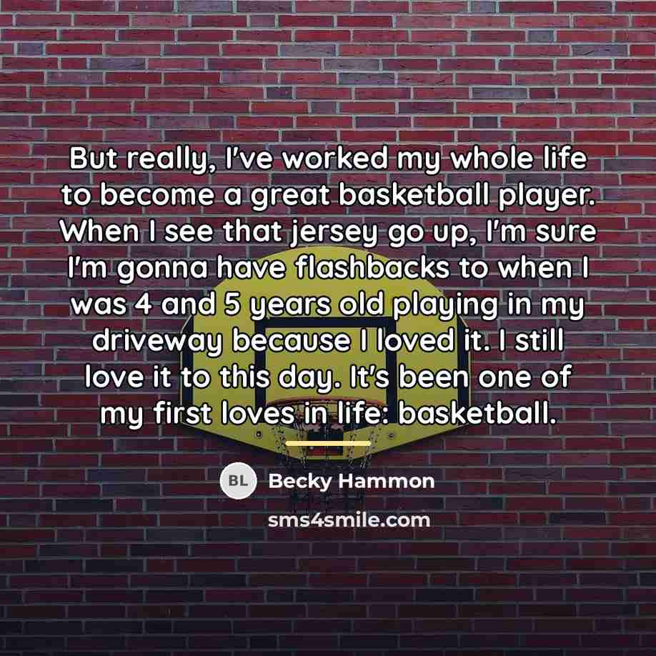 “But really, I've worked my whole life to become a…” quote by Becky Hammon