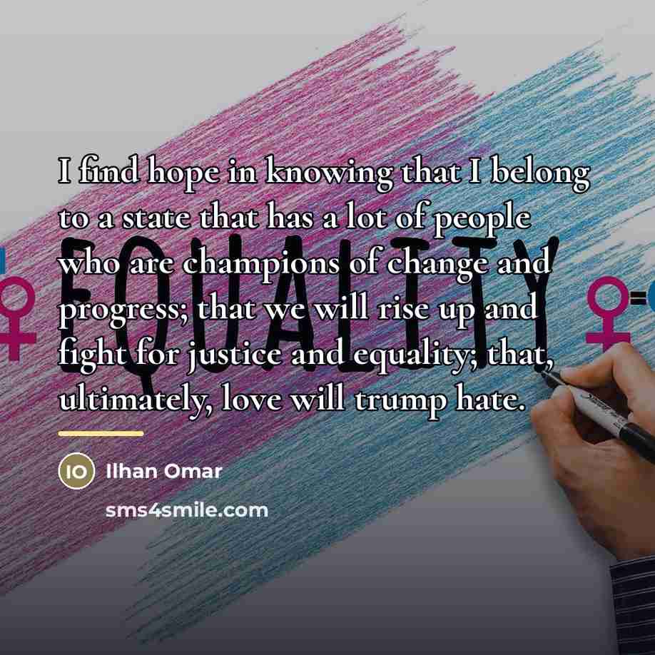 “I find hope in knowing that I belong to a…” quote by Ilhan Omar