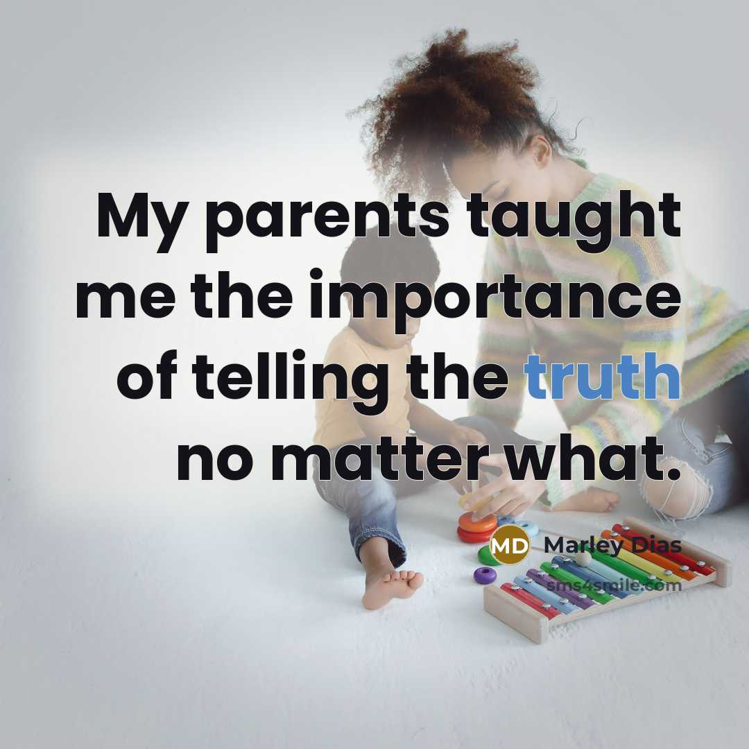 “My parents taught me the importance of telling the truth…” quote by Marley Dias