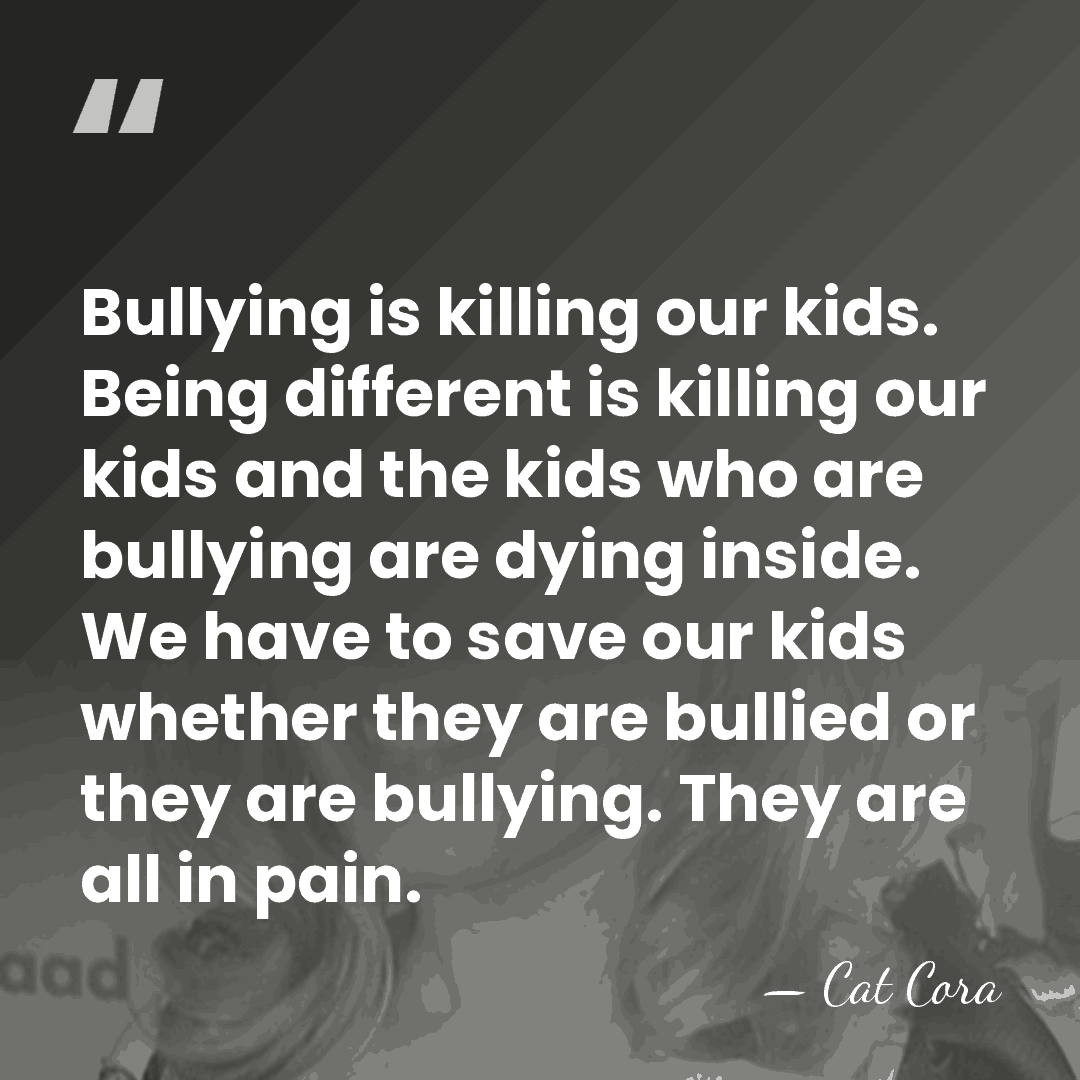 Bullying is killing our kids. Being different is killing our kids and&hellip; - Cat Cora