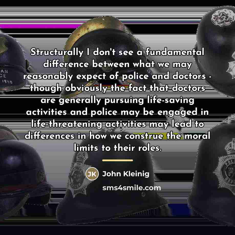 “Structurally I don't see a fundamental difference between what we…” quote by John Kleinig