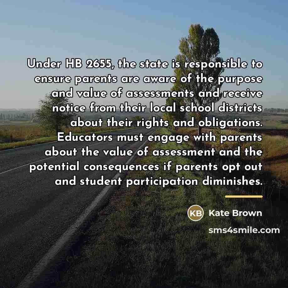 “Under HB 2655, the state is responsible to ensure parents…” quote by Kate Brown