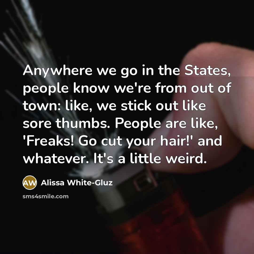 “Anywhere we go in the States, people know we're from…” quote by Alissa White-Gluz