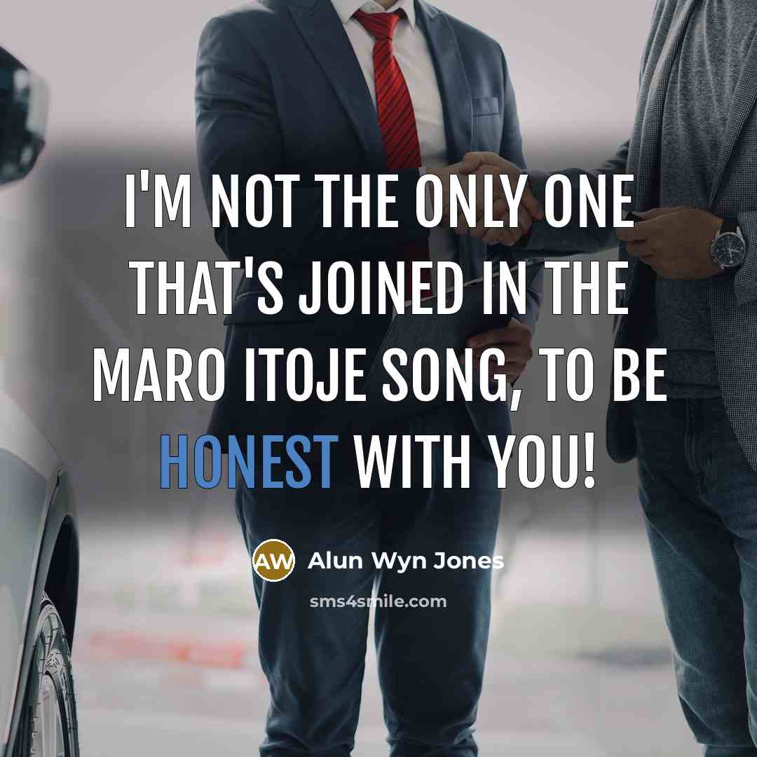 “I'm not the only one that's joined in the Maro…” quote by Alun Wyn Jones