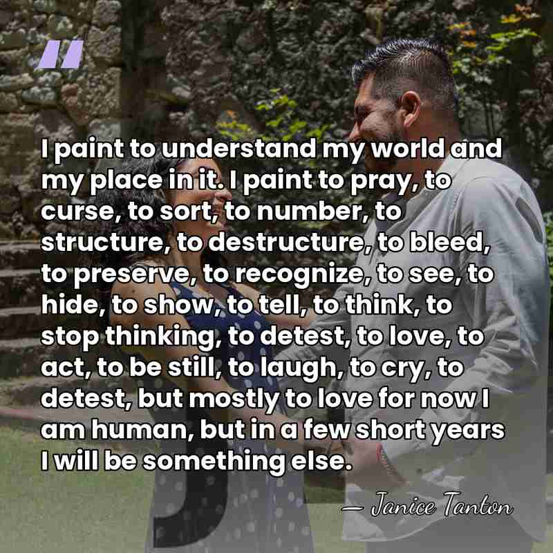 I paint to understand my world and my place in it. I&hellip; - Janice Tanton