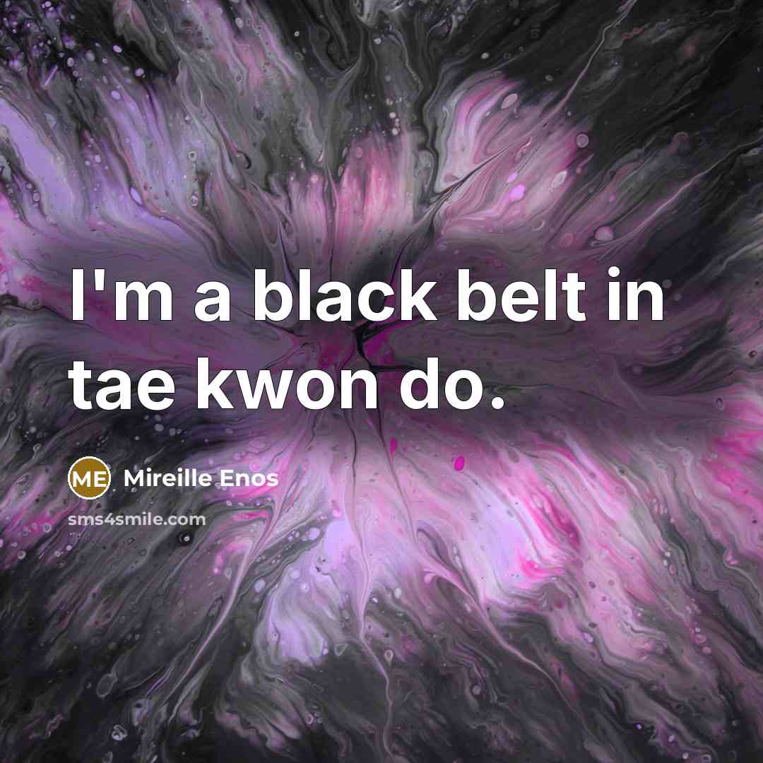 “I'm a black belt in tae kwon do.” quote by Mireille Enos