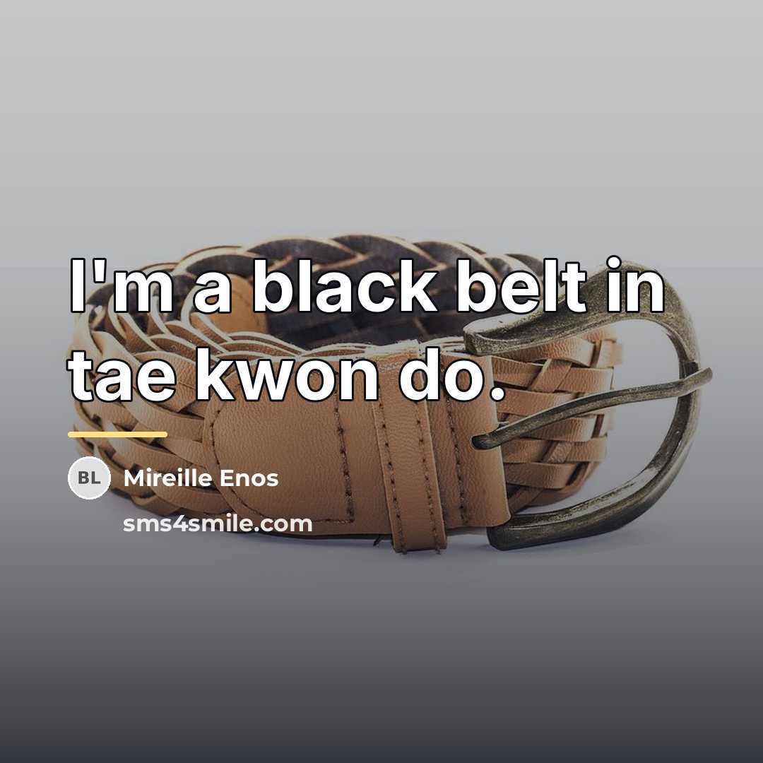 “I'm a black belt in tae kwon do.…” quote by Mireille Enos