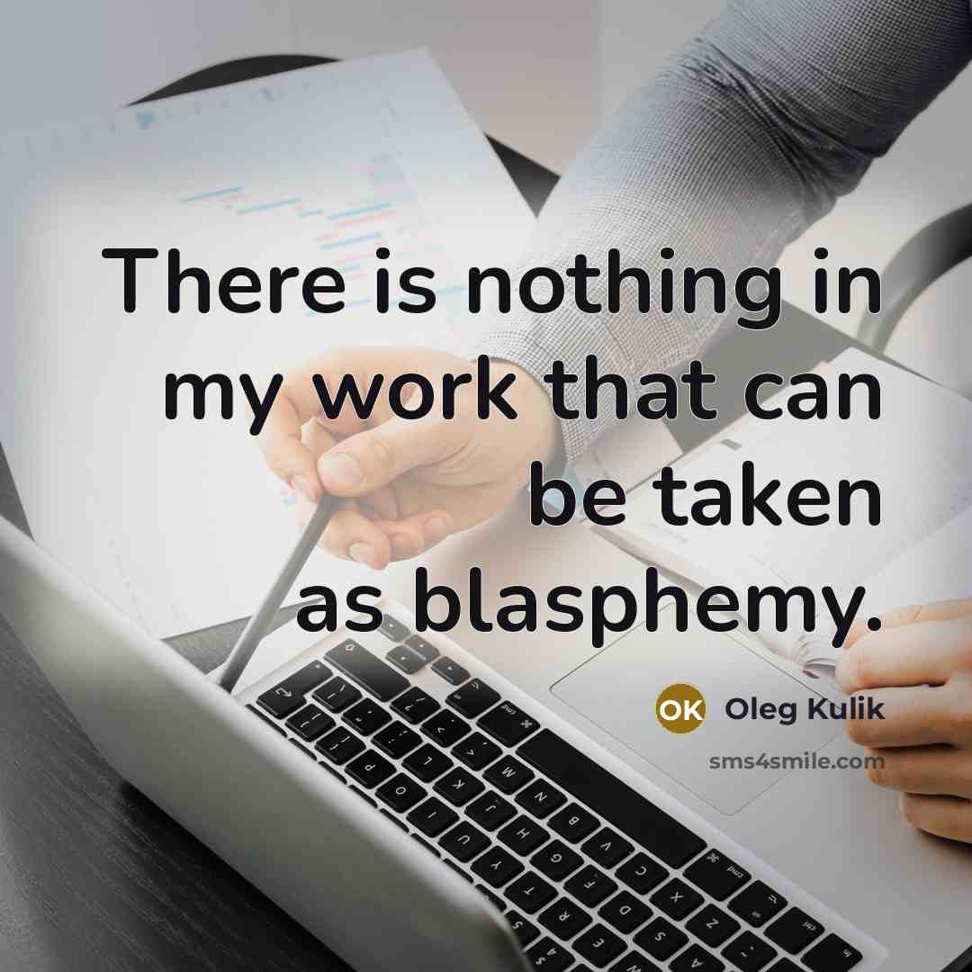 “There is nothing in my work that can be taken…” quote by Oleg Kulik