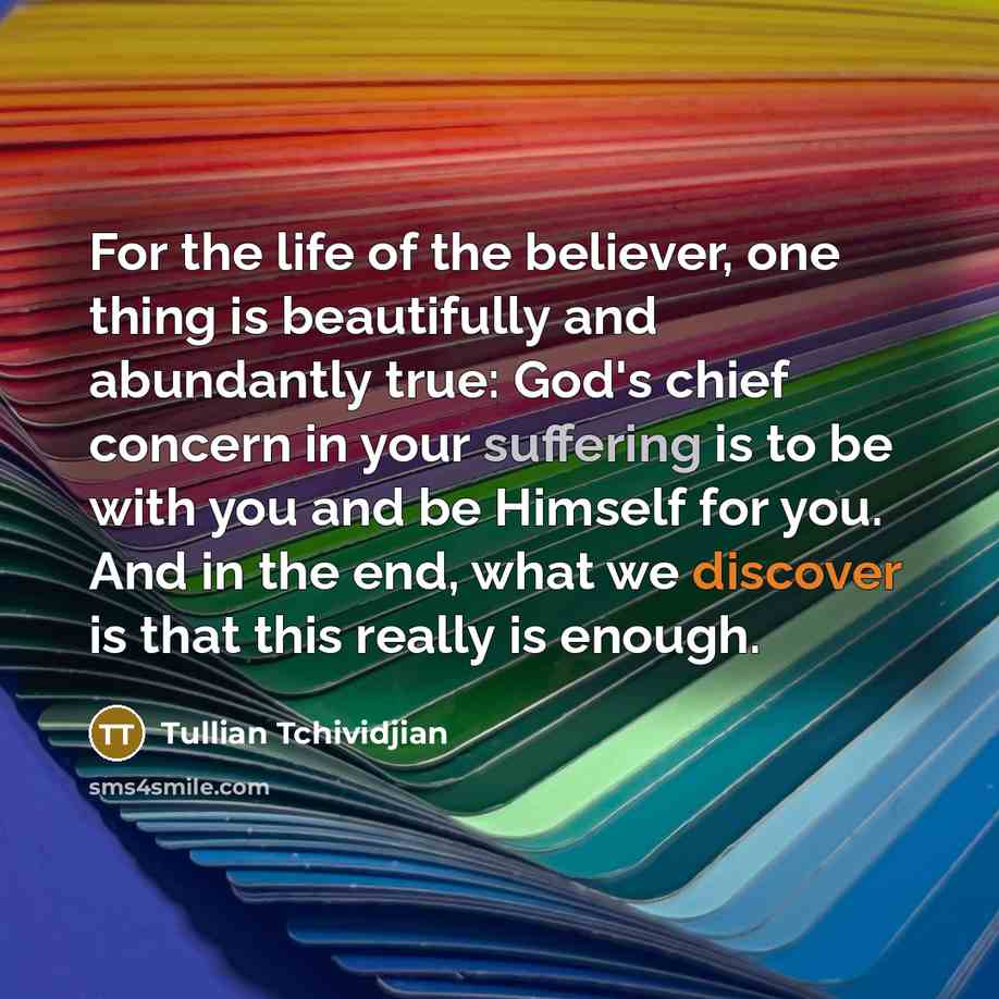 “For the life of the believer, one thing is beautifully…” quote by Tullian Tchividjian