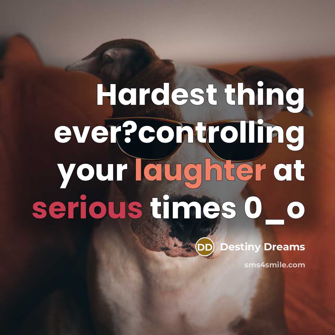 “Hardest thing ever?controlling your laughter at serious times 0_o” quote by Destiny Dreams