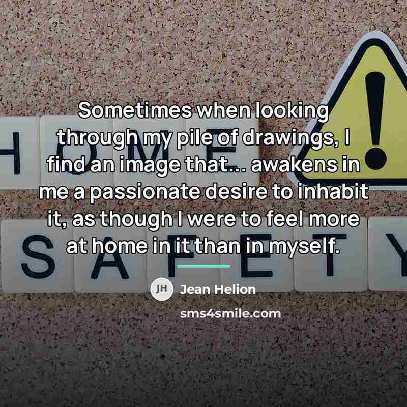 “Sometimes when looking through my pile of drawings, I find…” quote by Jean Helion