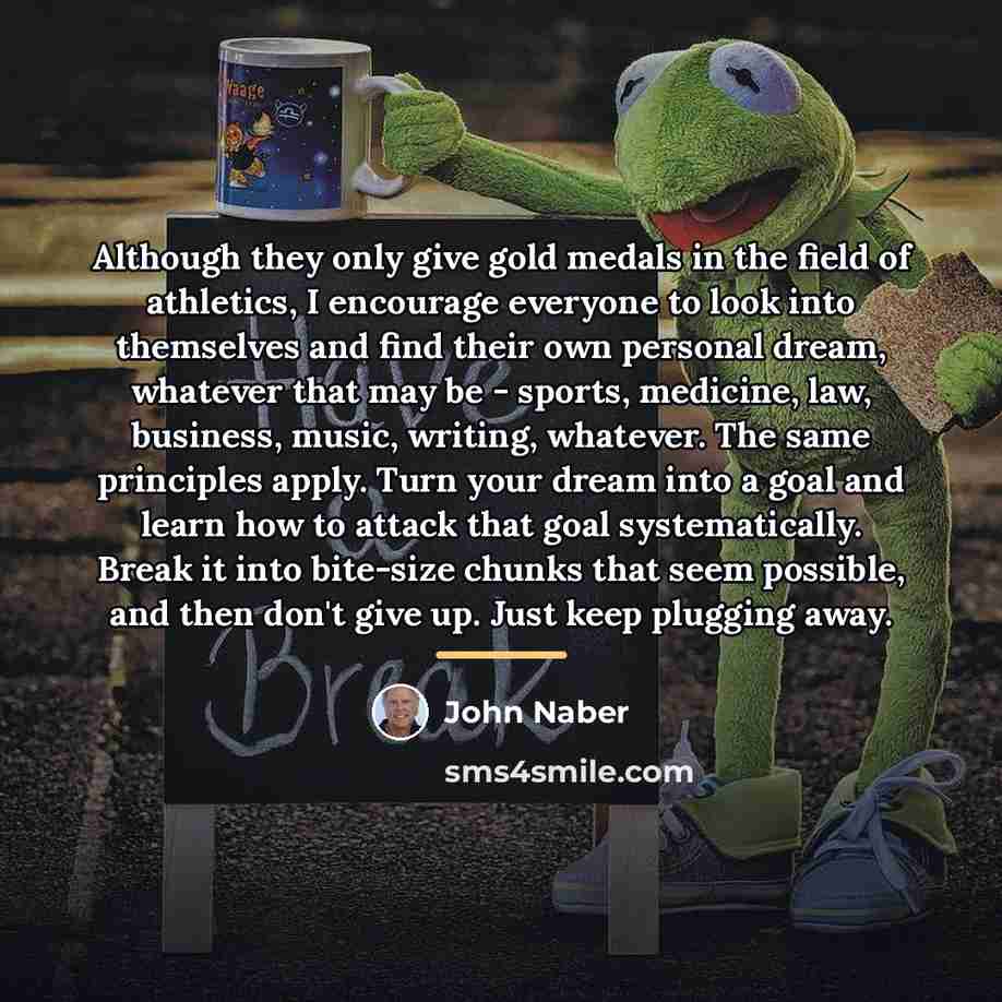 “Although they only give gold medals in the field of…” quote by John Naber