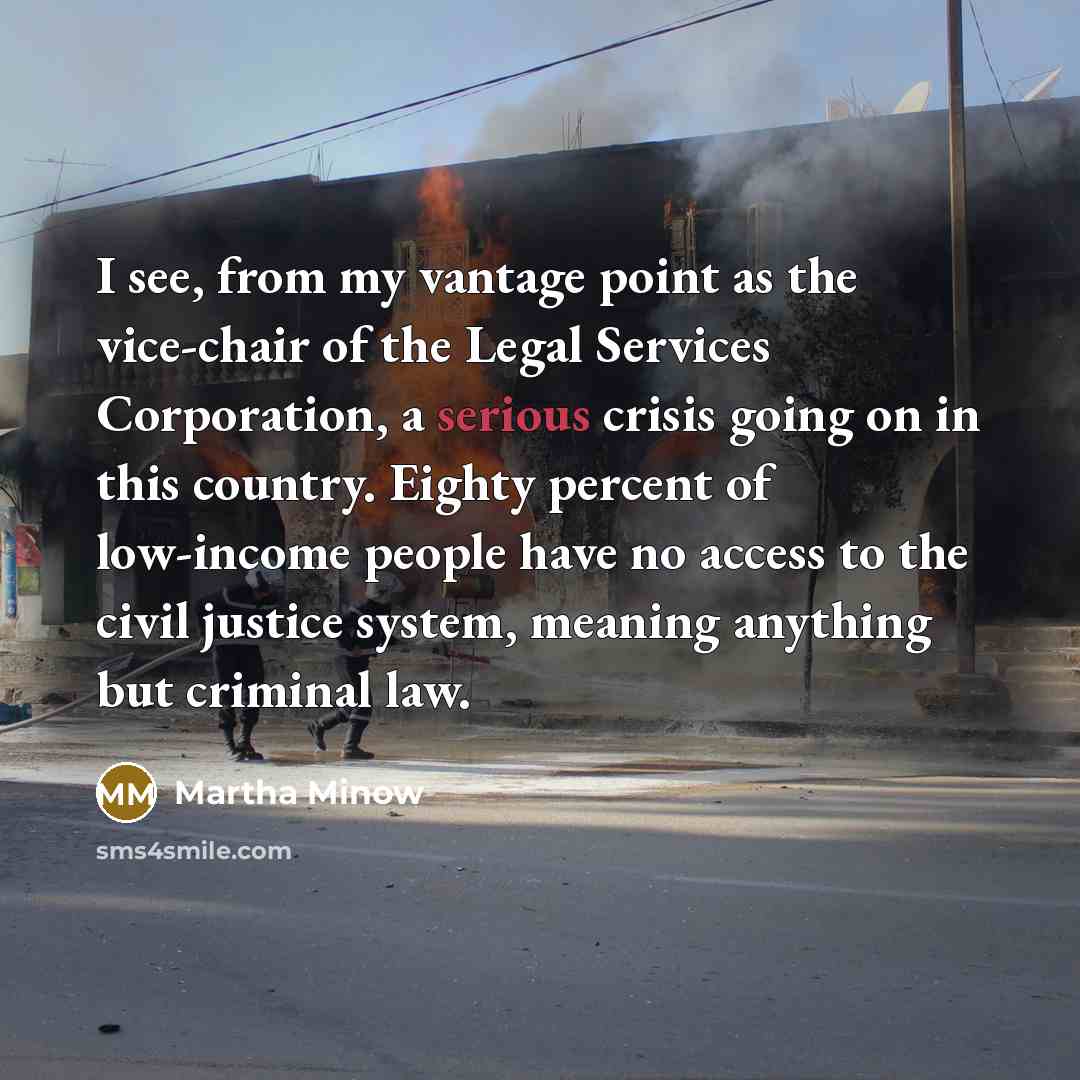 “I see, from my vantage point as the vice-chair of…” quote by Martha Minow