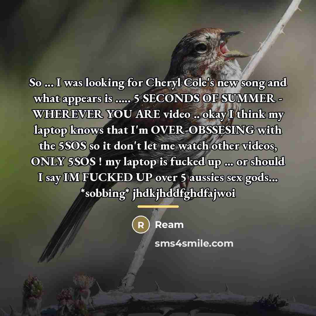 “So ... I was looking for Cheryl Cole's new song…” quote by Ream