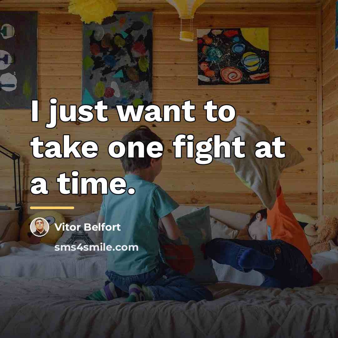 “I just want to take one fight at a time.…” quote by Vitor Belfort