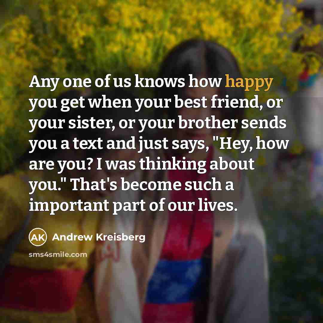 “Any one of us knows how happy you get when…” quote by Andrew Kreisberg