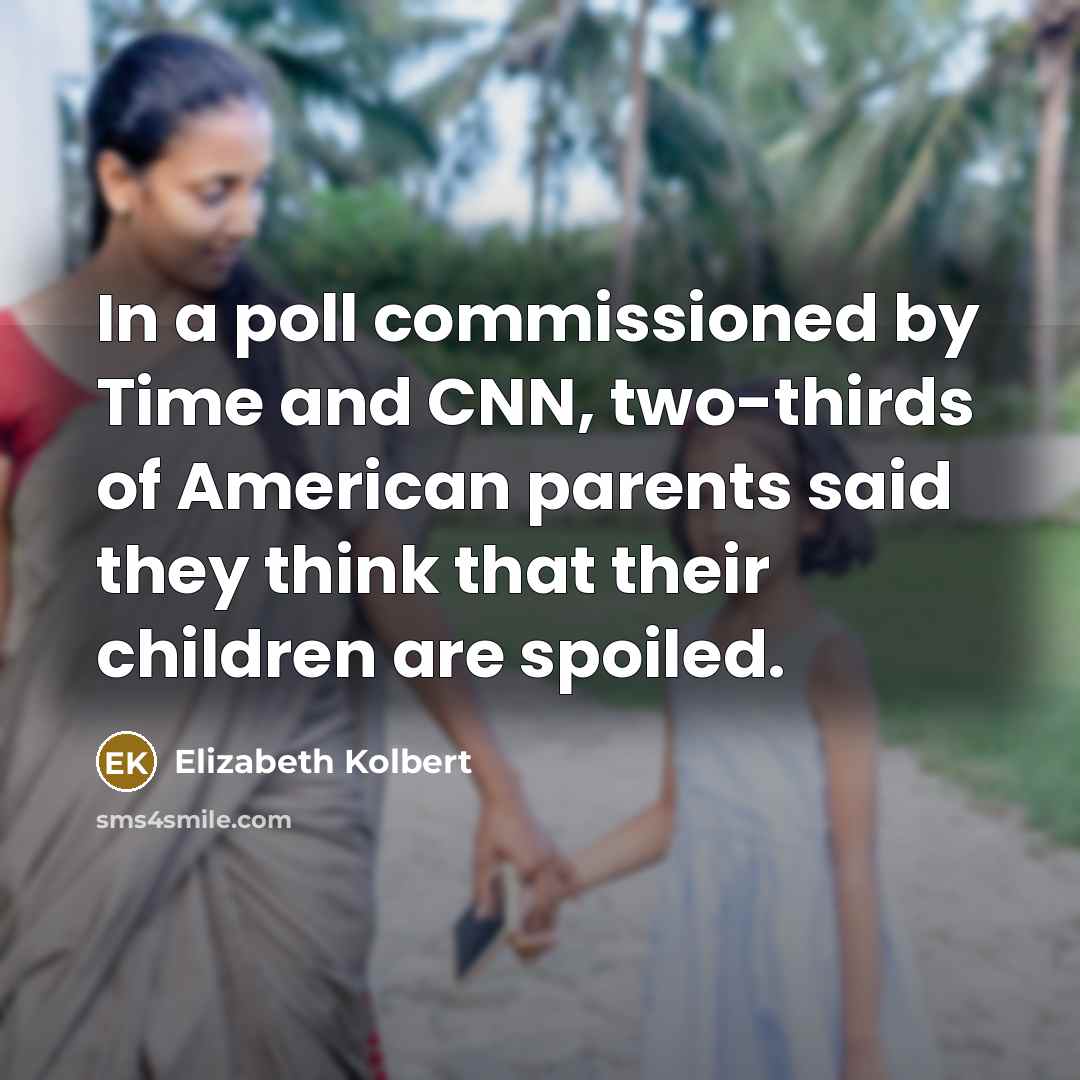 “In a poll commissioned by Time and CNN, two-thirds of…” quote by Elizabeth Kolbert