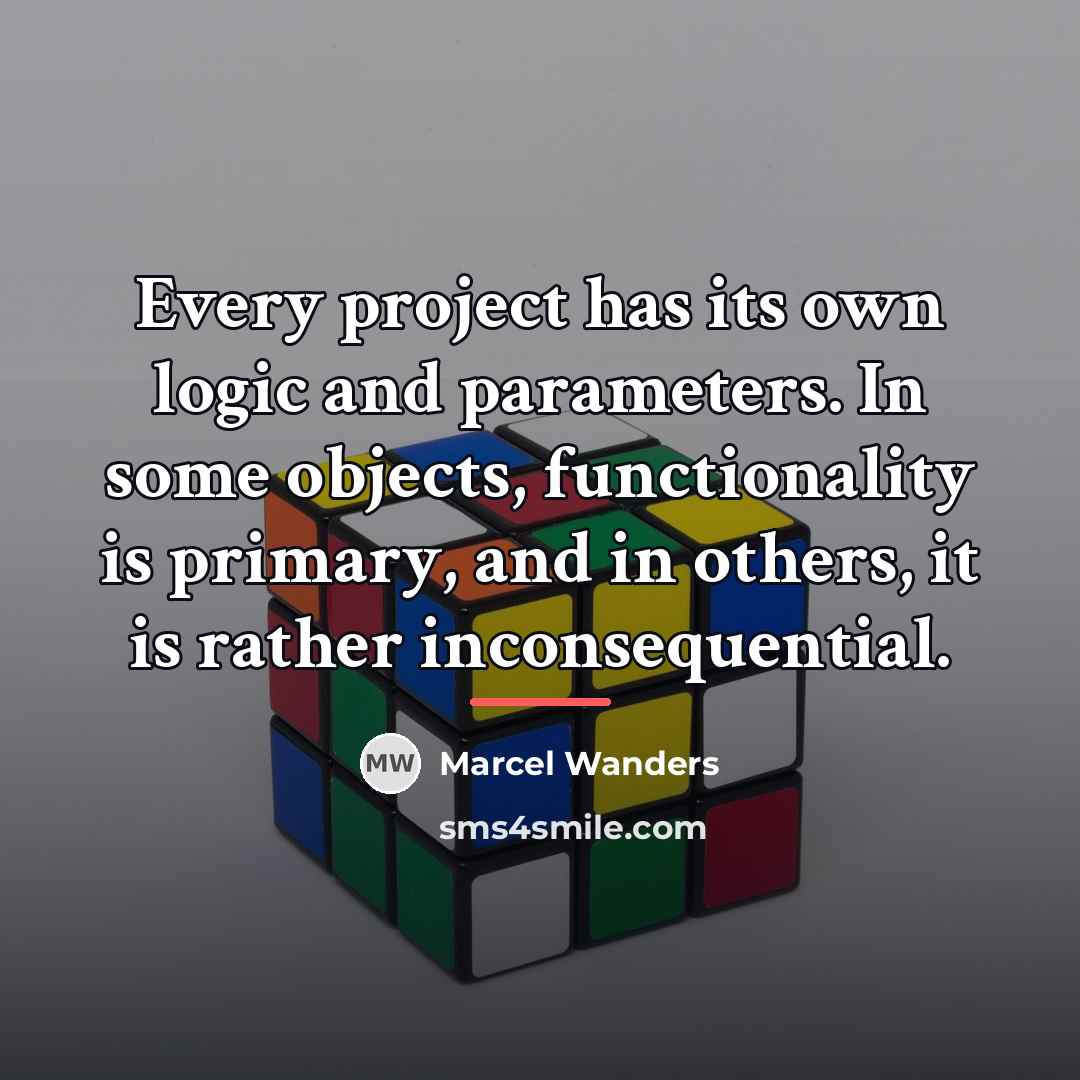 “Every project has its own logic and parameters. In some…” quote by Marcel Wanders