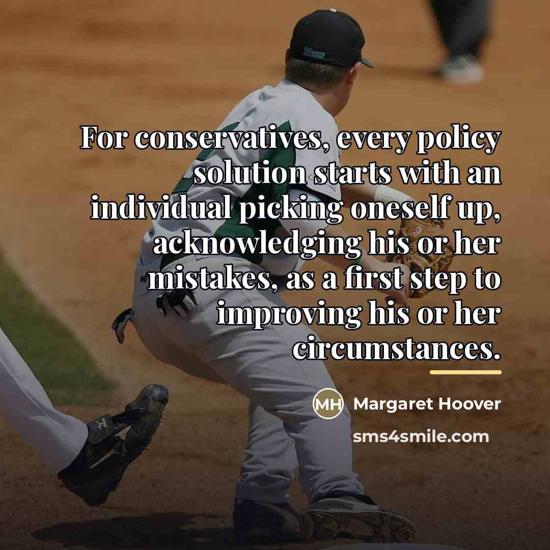 “For conservatives, every policy solution starts with an individual picking…” quote by Margaret Hoover