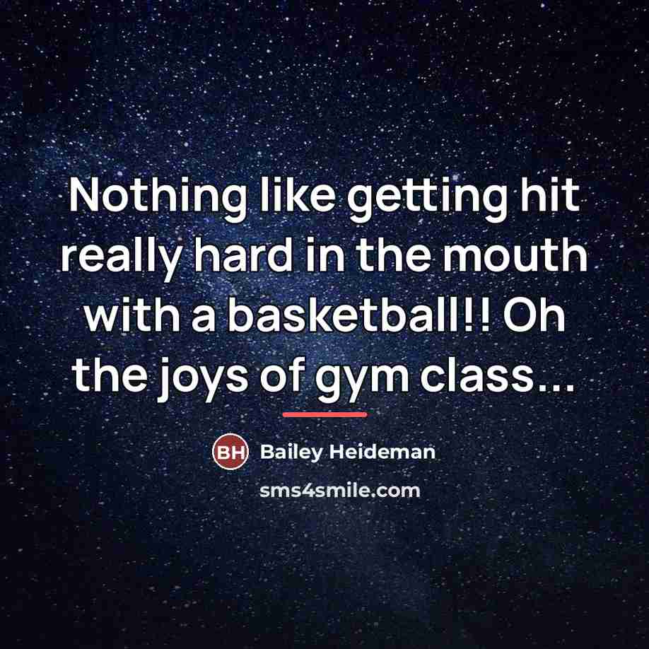 “Nothing like getting hit really hard in the mouth with…” quote by Bailey Heideman